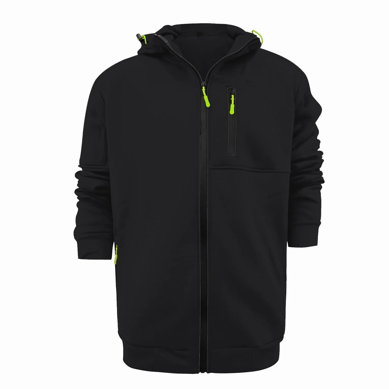 Sweats À Capuche Hommes Hiver - 2026 Chaud Veste Zippé Sport Décontracté Léger Respirant Hoodie Pull Manches Longues Couleur Unie Sportswear Avec Poche Veste En Sweat Grande Taille Vêtements,s - 3xl