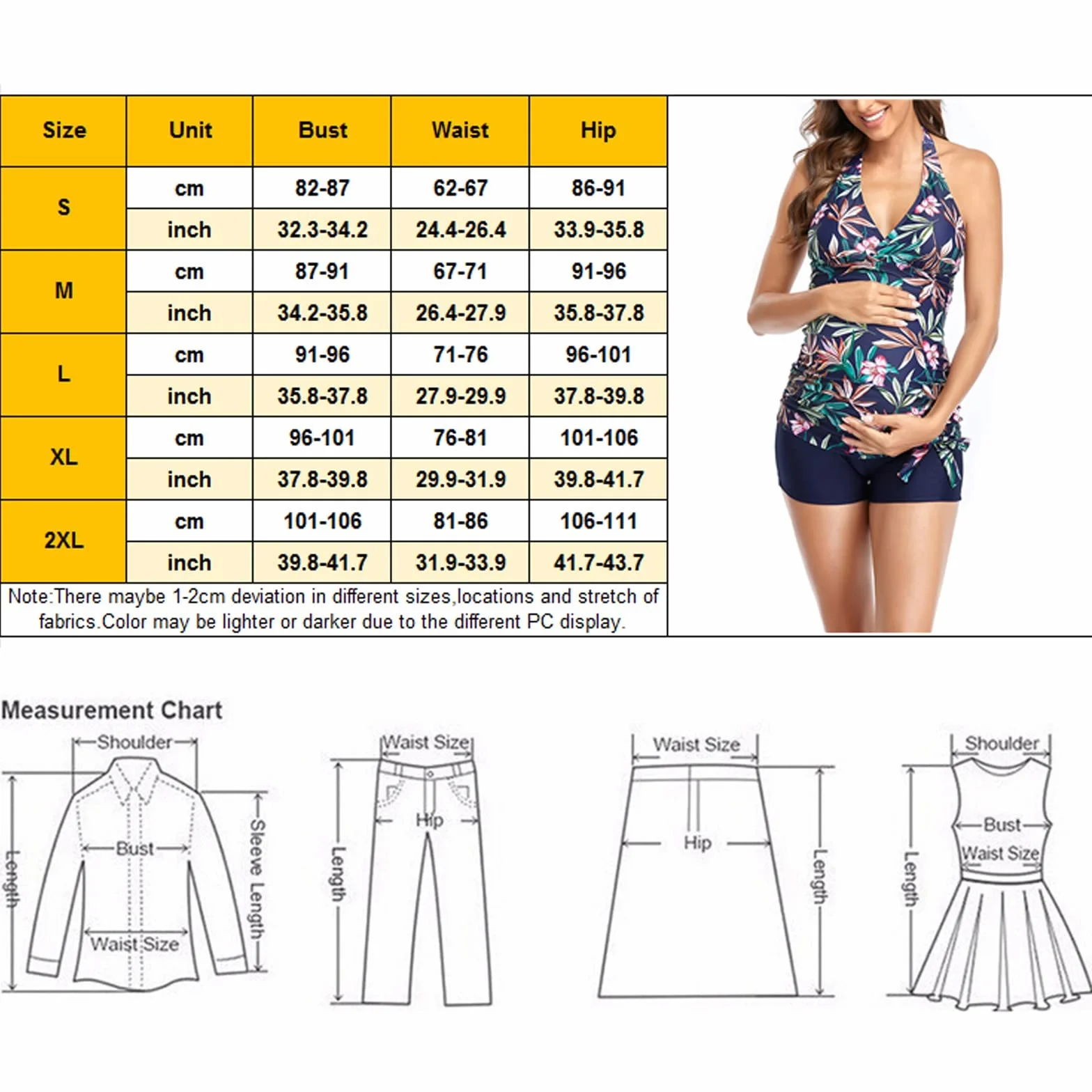 Ensemble de maillots de bain imprimés shorts de maternité deux maillots de bain pour femme enceinte haut floral maillots de bain de maternité maillots de bain pour