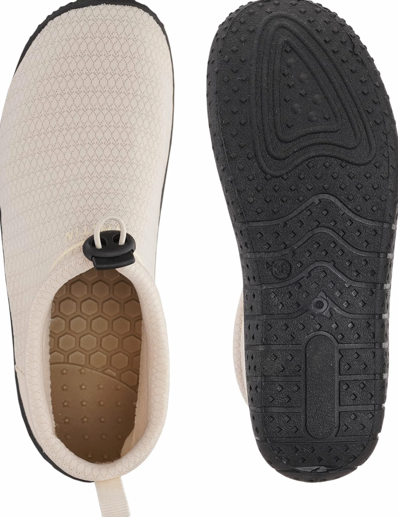 WHITIN Chaussures d'eau Femmes Hommes Plage Chaussures Aquatiques Séchage Rapide avec Semelle Epaisse