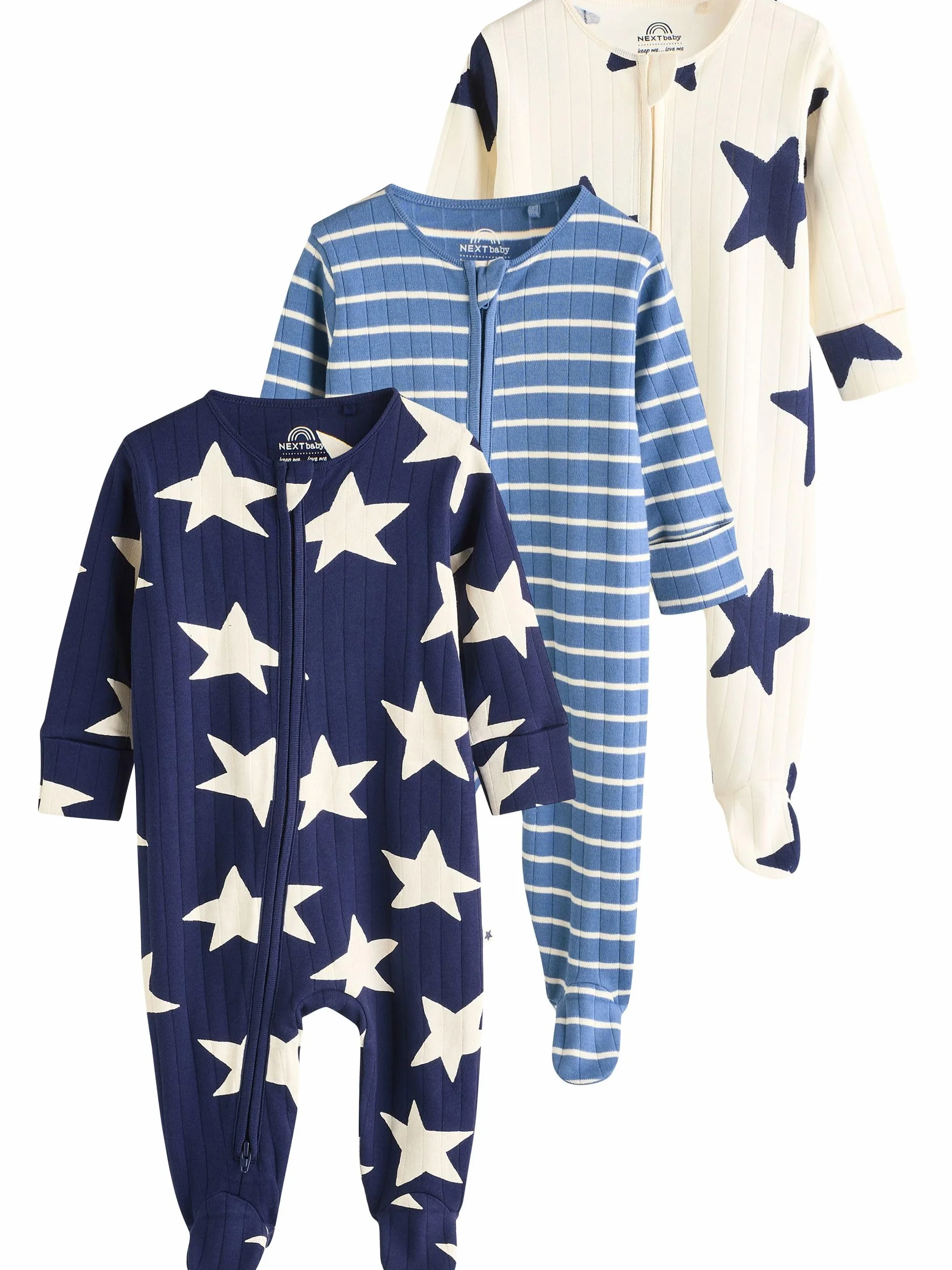 NEXT Bébé garçon Dors-Bien étoiles Lot de 3