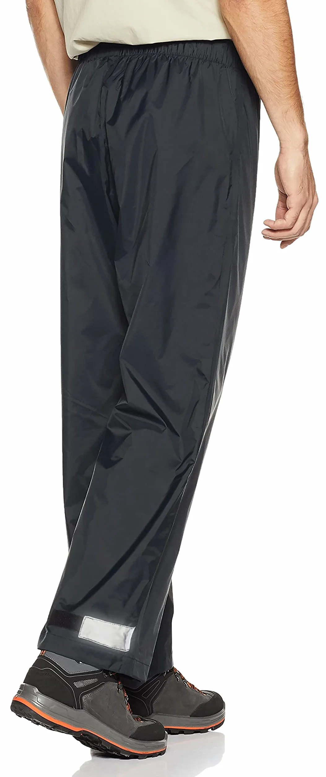 KOUDYEN Pantalon Pluie Homme Imperméable Pantalon Randonnee Marche Moto Outdoor pour Ski Cyclisme Randonnée Noir Foncé L