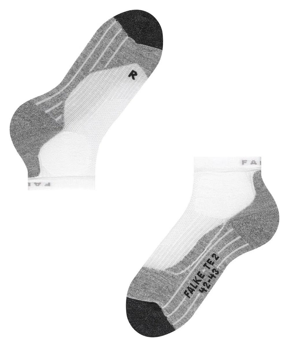 FALKE homme TE2 Short chaussettes de tennis rembourrage moyen support de la cheville anti-ampoule conçues pour les cours en dur séchage rapide respirantes coton fil fonctionnel 1 paire