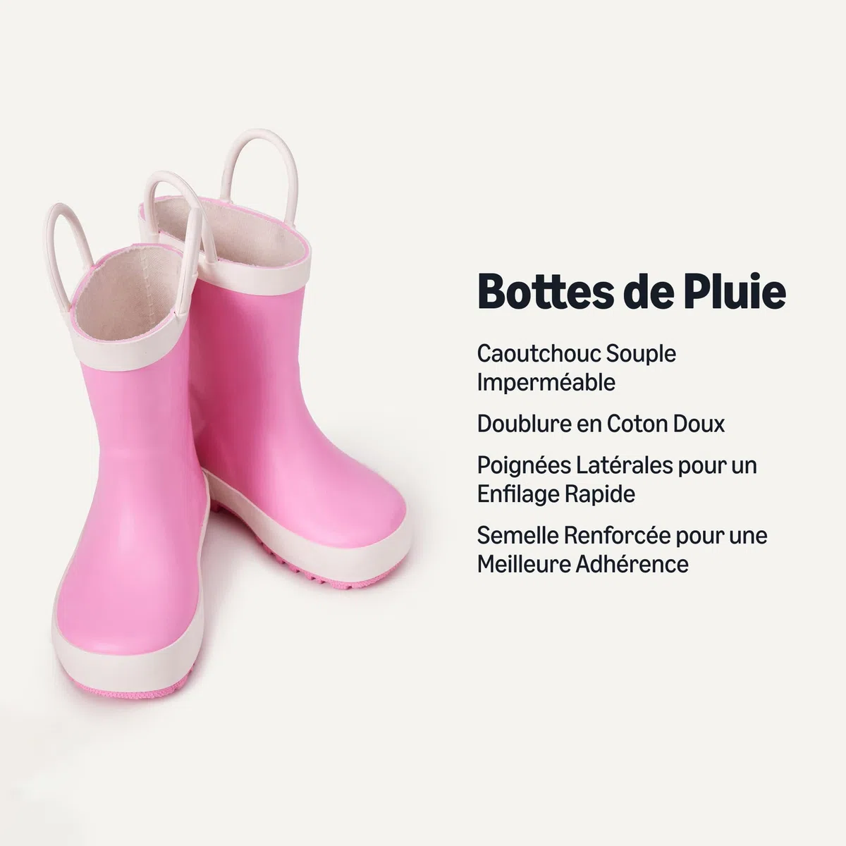 Amazon Essentials Mixte enfant Bottes de Pluie en Caoutchouc