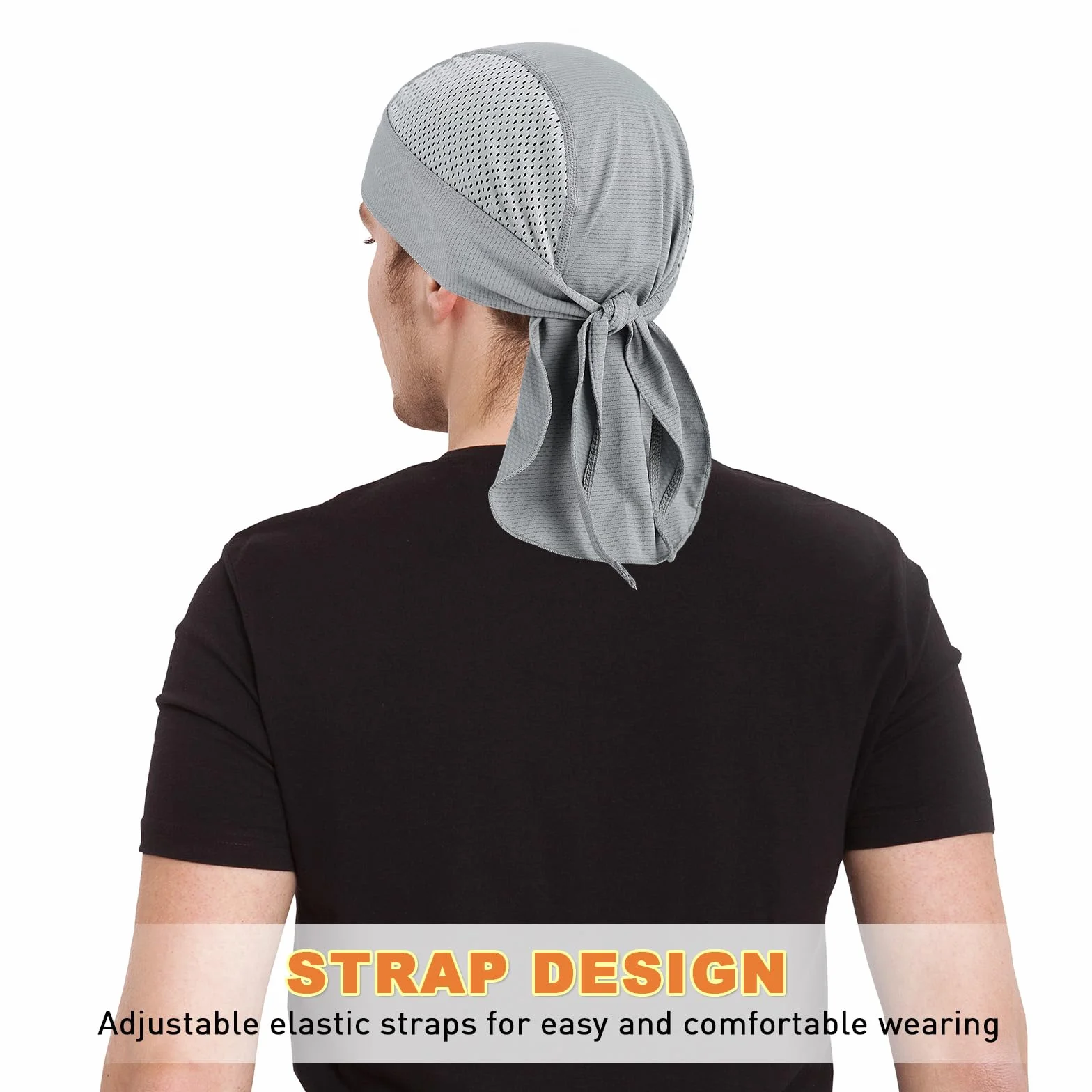 YANIKY Bandanas Skull Casquettes pour homme et femme - Doublure de casque de cyclisme Durags - Bandana de moto - Évacuation de la transpiration