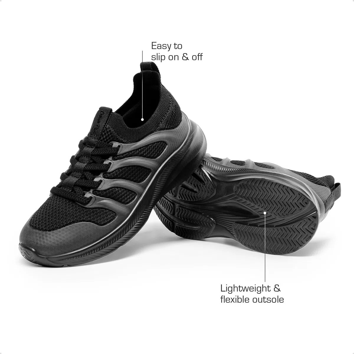 DREAM PAIRS Chaussures de tennis à enfiler pour garçons et filles