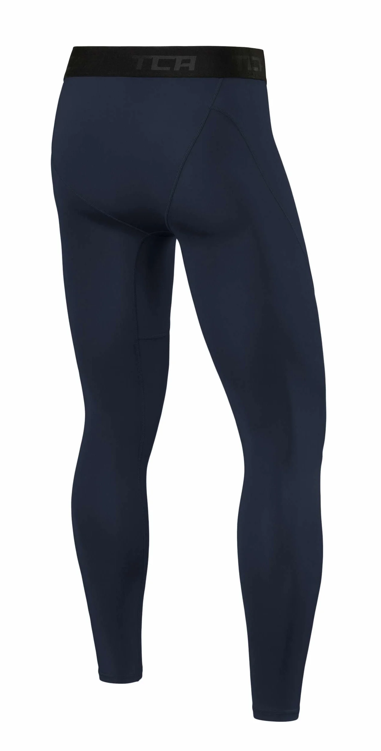 TCA Garçon Pro Performance Leggings Thermique Baselayer Pantalon - Bleu Foncé, 10-12 Ans