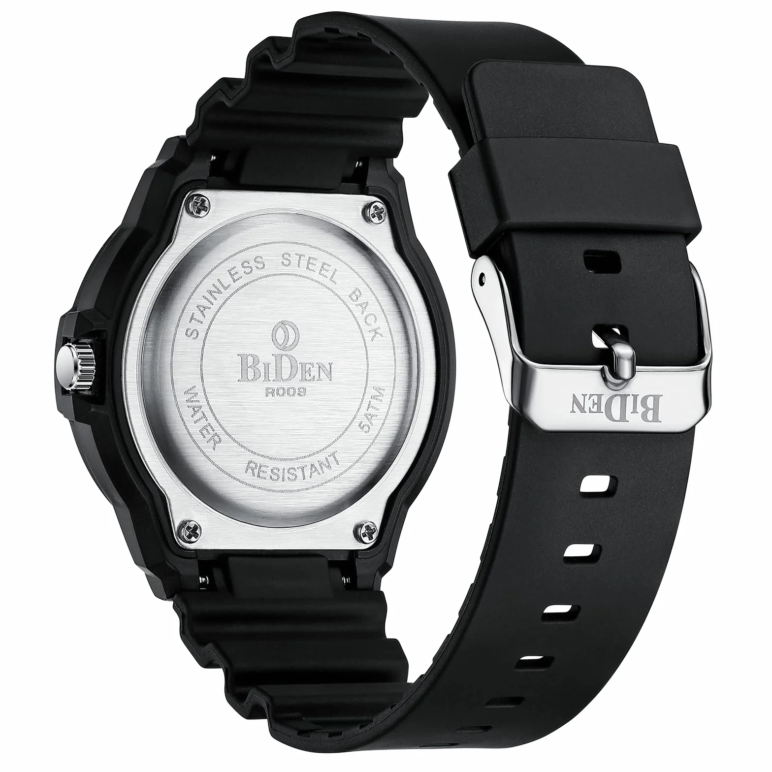 HANPOSH Montre Homme Montres Bracelets Etanche Design Analogique Lumineuses Acier Inoxydable Cadran Calendrie Fashion