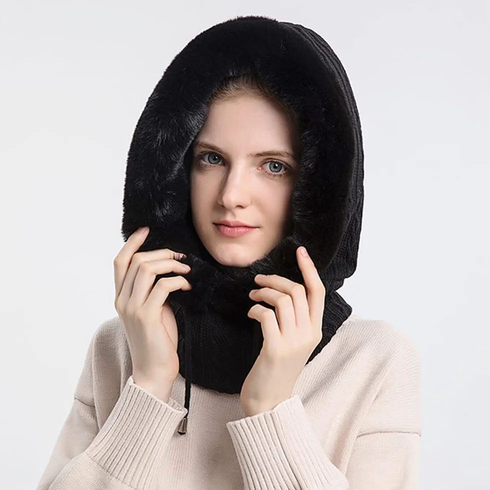YAMEE Cagoule Femme Hiver Chaud,Balaclava Femme Chapeau Cagoule,Chapeau d'hiver pour Les Sports De Plein Air d'hiver