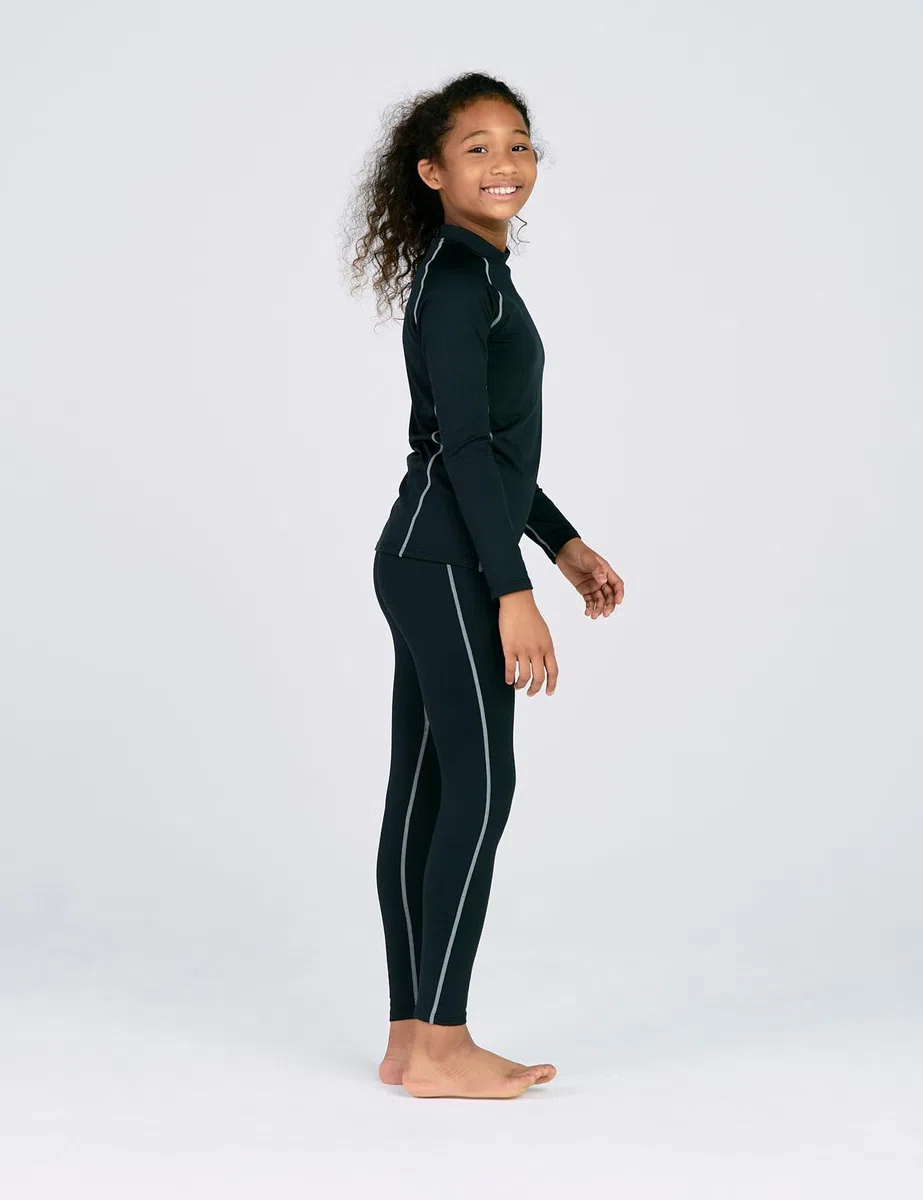 LAPASA Ensemble de sous-Vêtements Thermiques Fille Enfant Haut Manches Longues et Pantalon pour Sport & Activités Extérieures Automne/Hiver 4-13 Ans G18