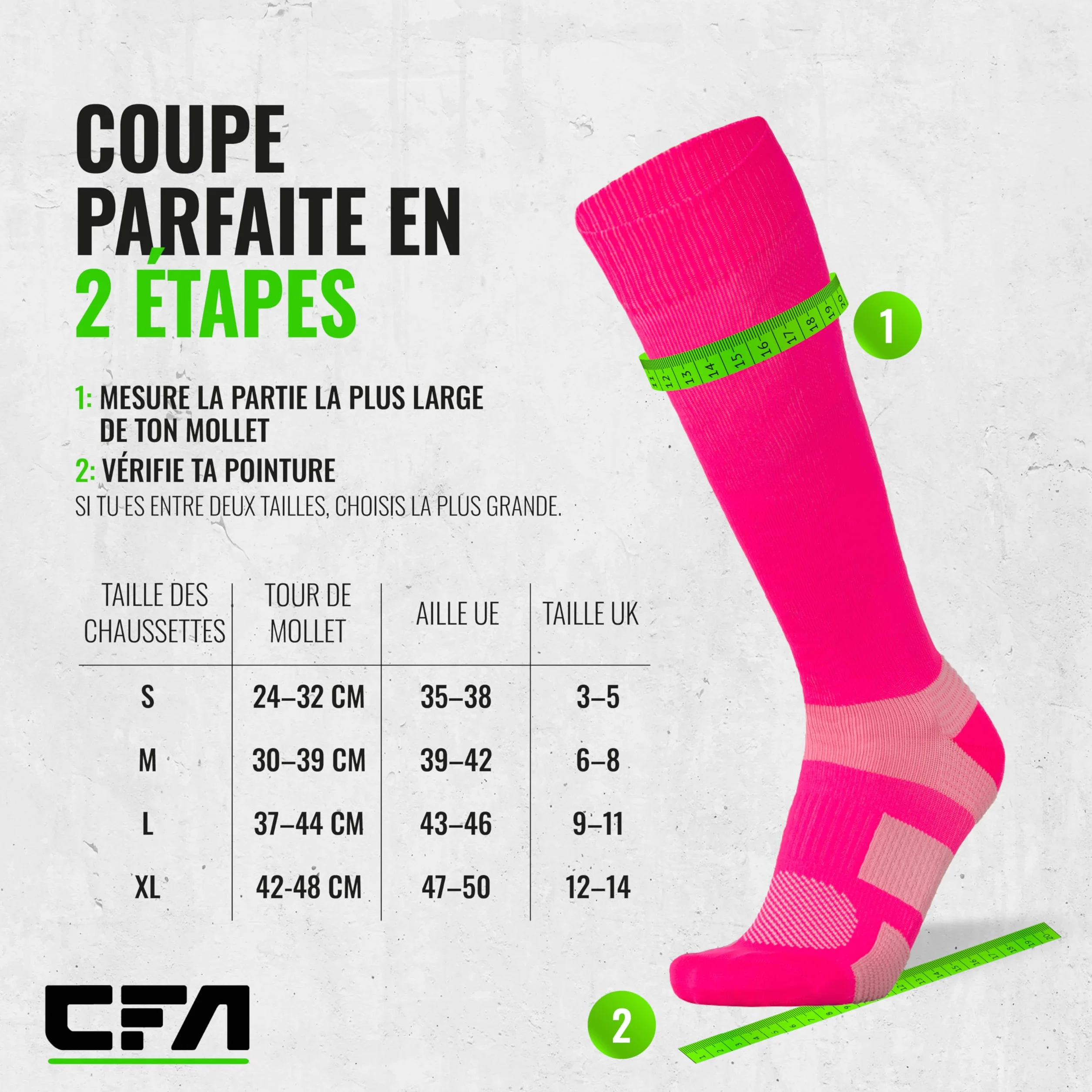 COMPRESSION FOR ATHLETES V1 Chaussettes de Contention Femme et Homme de Haute Qualité, Soutien de La Cheville et de La Voûte Plantaire, Chaussettes de Contention Homme et Femme fabriquées dans l'UE