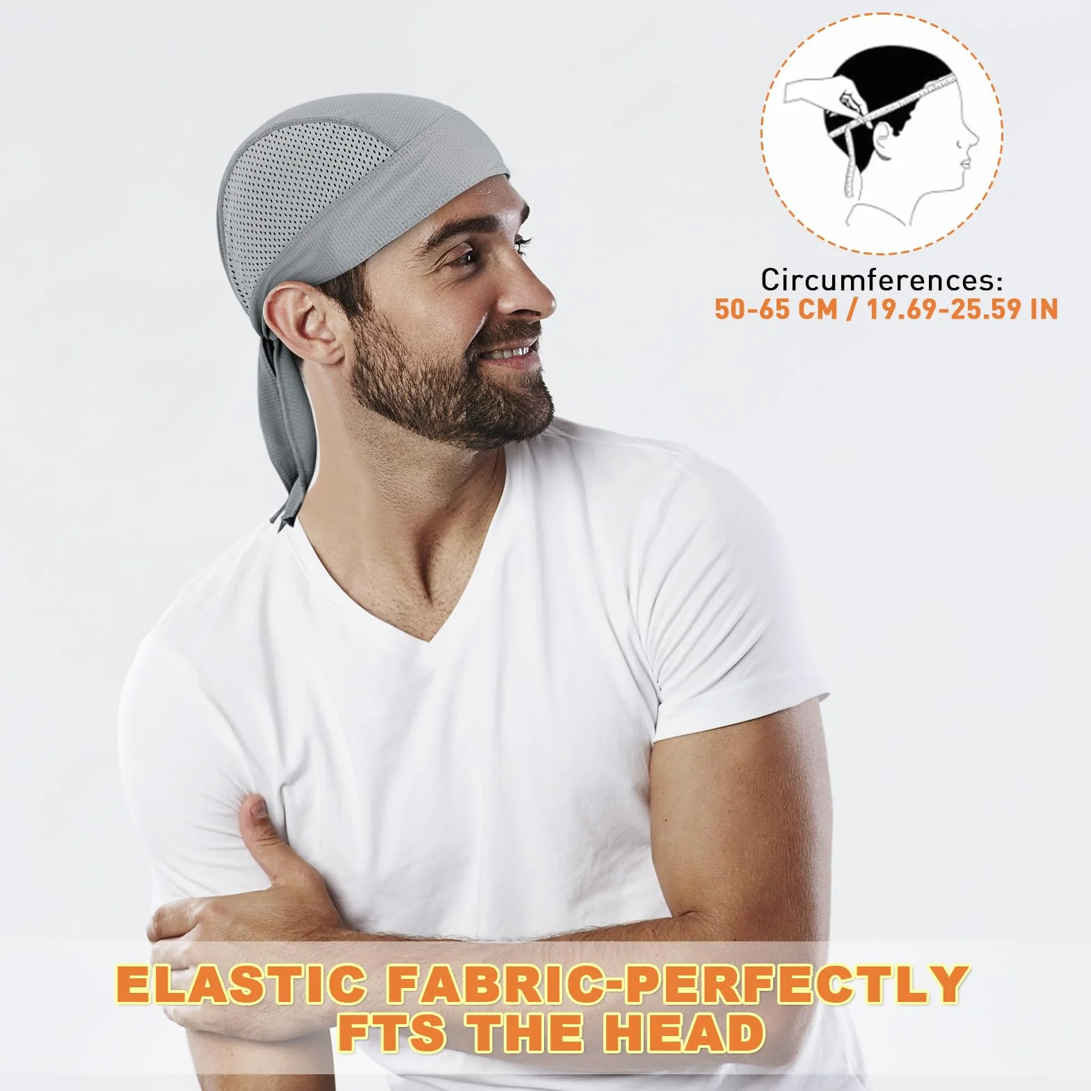 YANIKY Bandanas Skull Casquettes pour homme et femme - Doublure de casque de cyclisme Durags - Bandana de moto - Évacuation de la transpiration