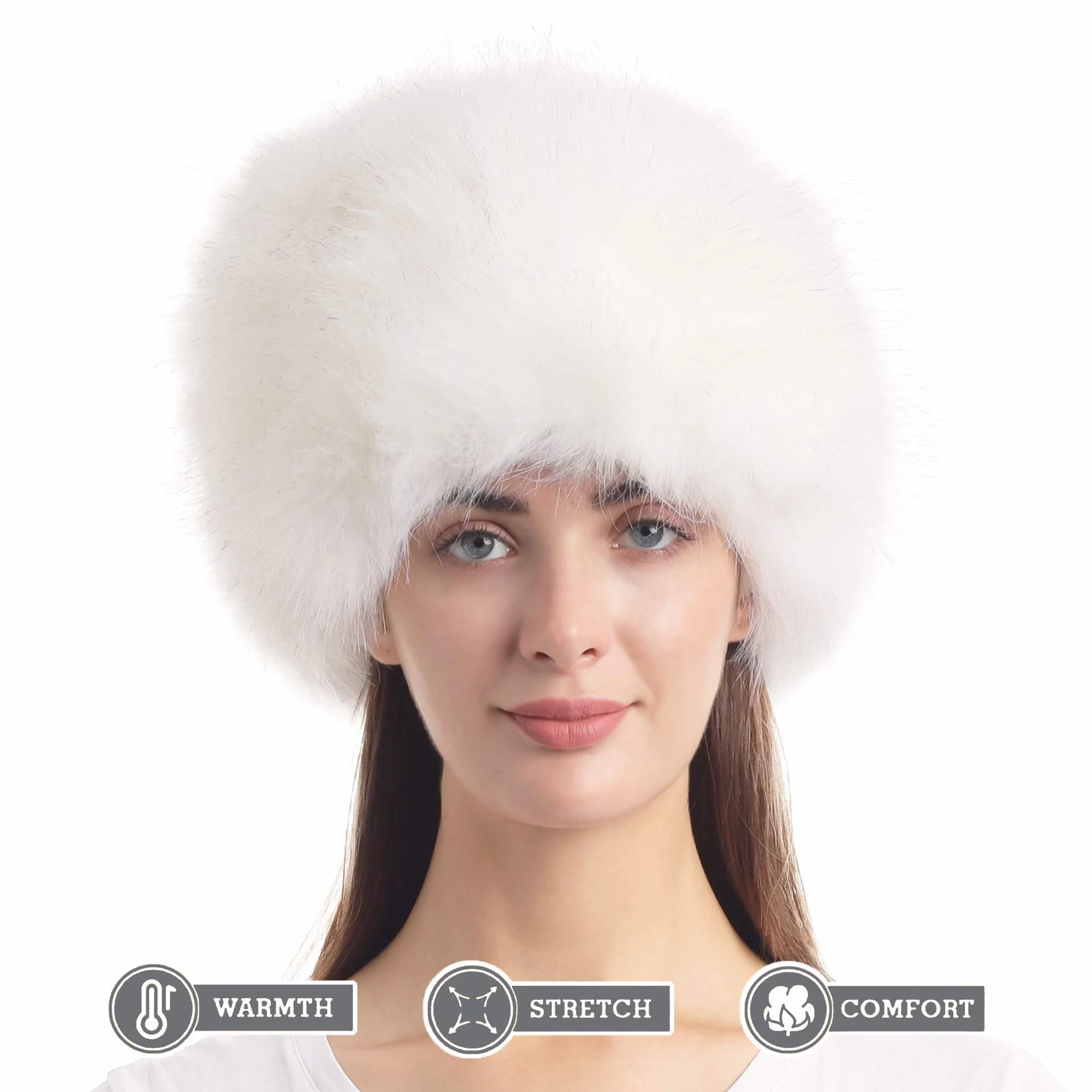 soul young Femmes Glamorous Fausse Fourrure Russe Chapka Hiver