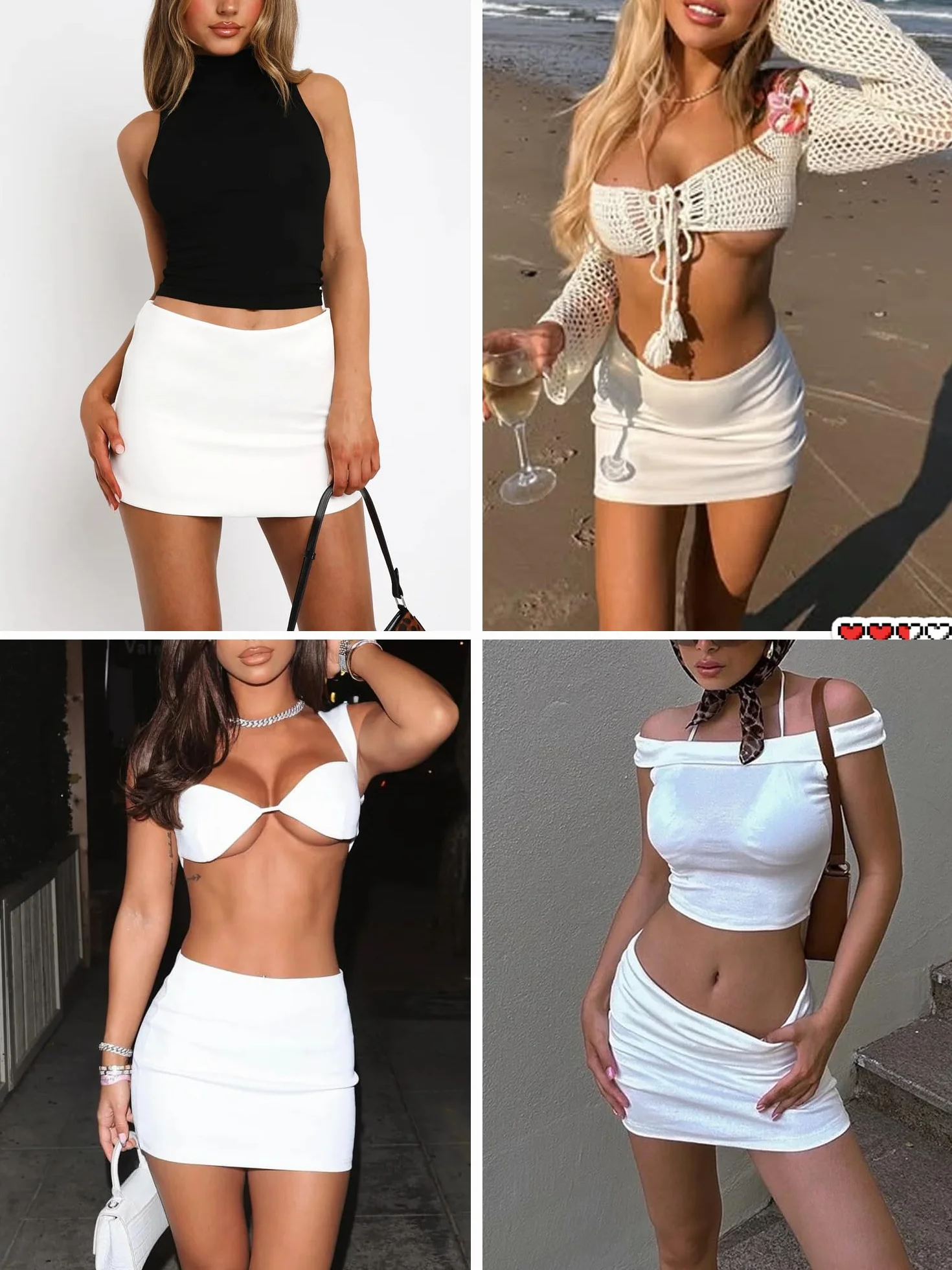 Danysu Mini jupe-short extensible taille basse avec short fente latérale 2025 tenues de sport au quotidien