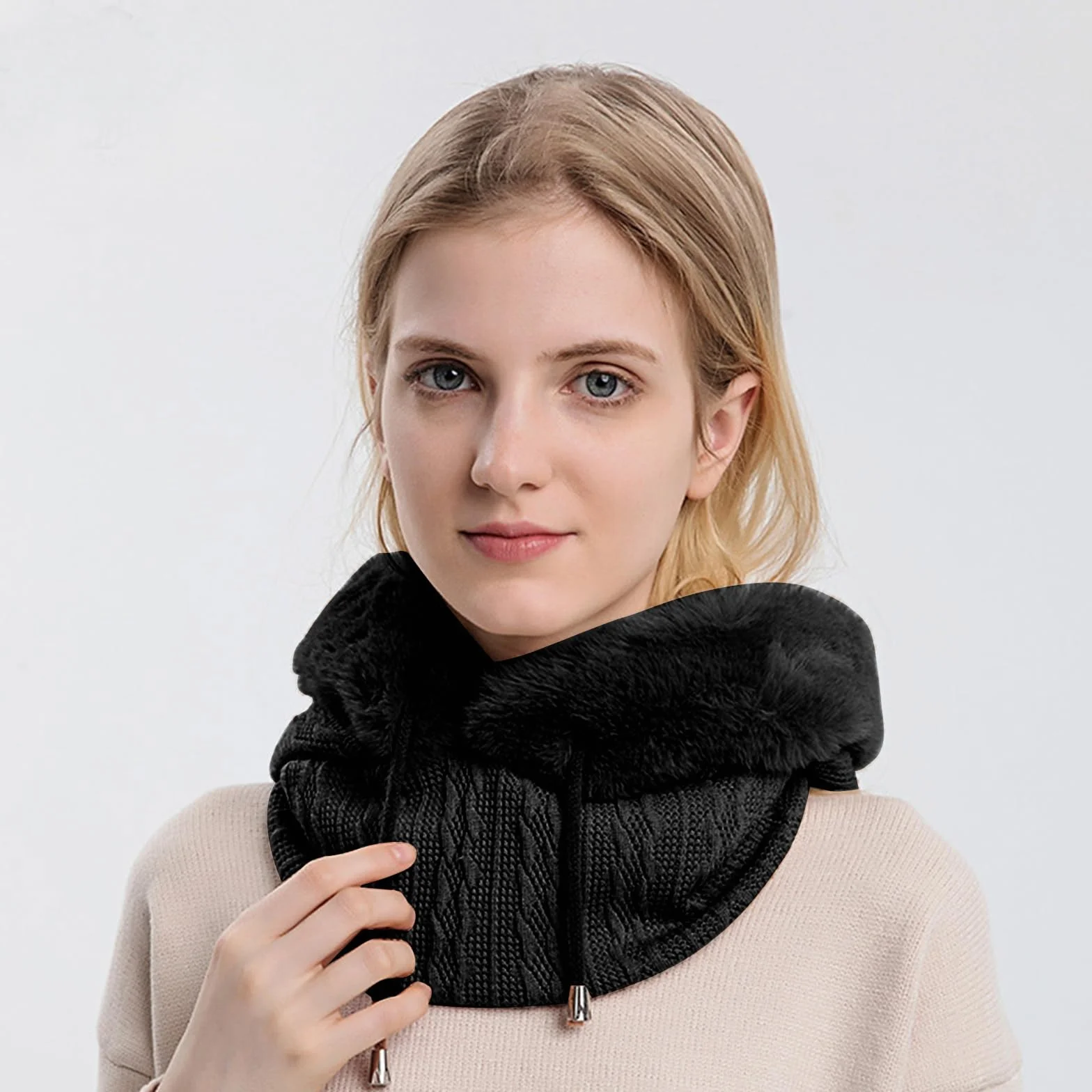 YAMEE Cagoule Femme Hiver Chaud,Balaclava Femme Chapeau Cagoule,Chapeau d'hiver pour Les Sports De Plein Air d'hiver